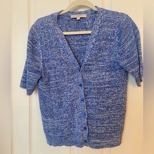 LOFT Short sleeve blue sweater